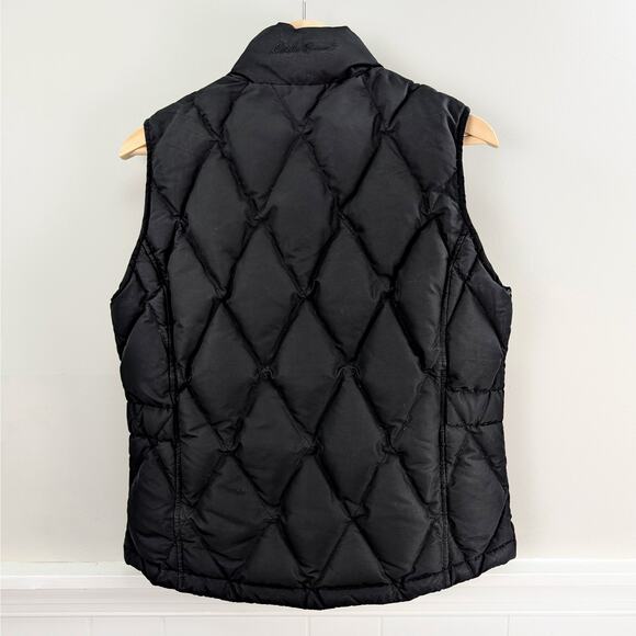 Eddie Bauer Goose Down Insulated Quilted Puffer Vest Cabincore Gorp Black Small - Picture 3 of 14